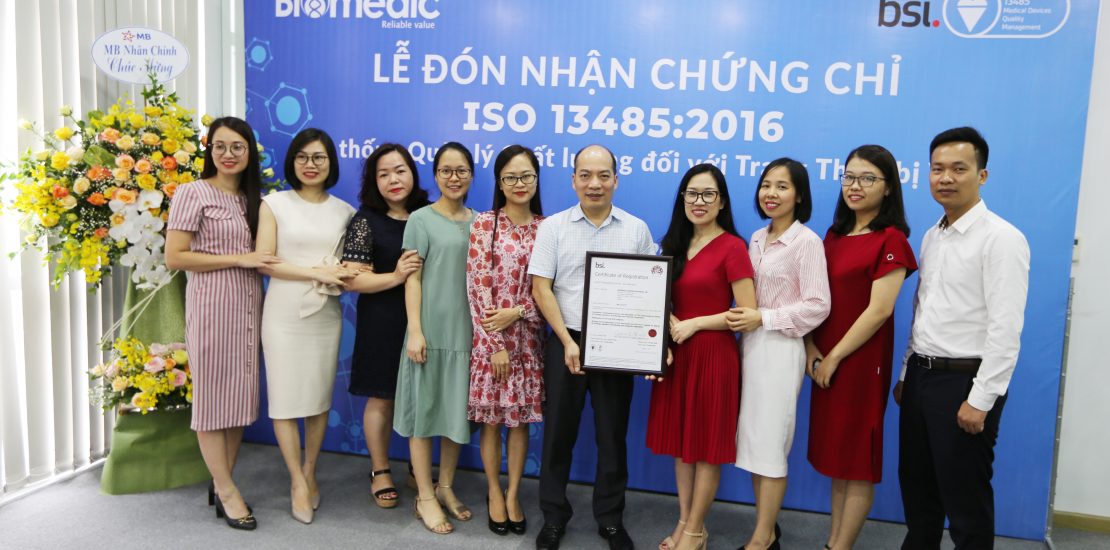 Biomedic received ISO 13485: 2016 certificate – Quality Management System for Medical Equipment