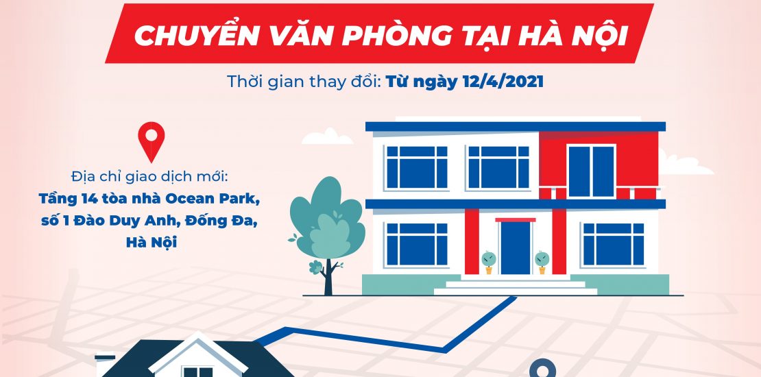 Thông báo thay đổi địa điểm giao dịch văn phòng tại Hà Nội
