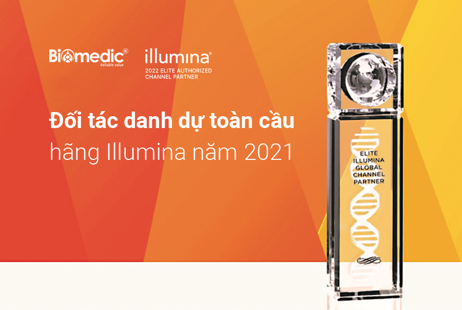 Biomedic received the Illumina elite channel partner 2021 Award