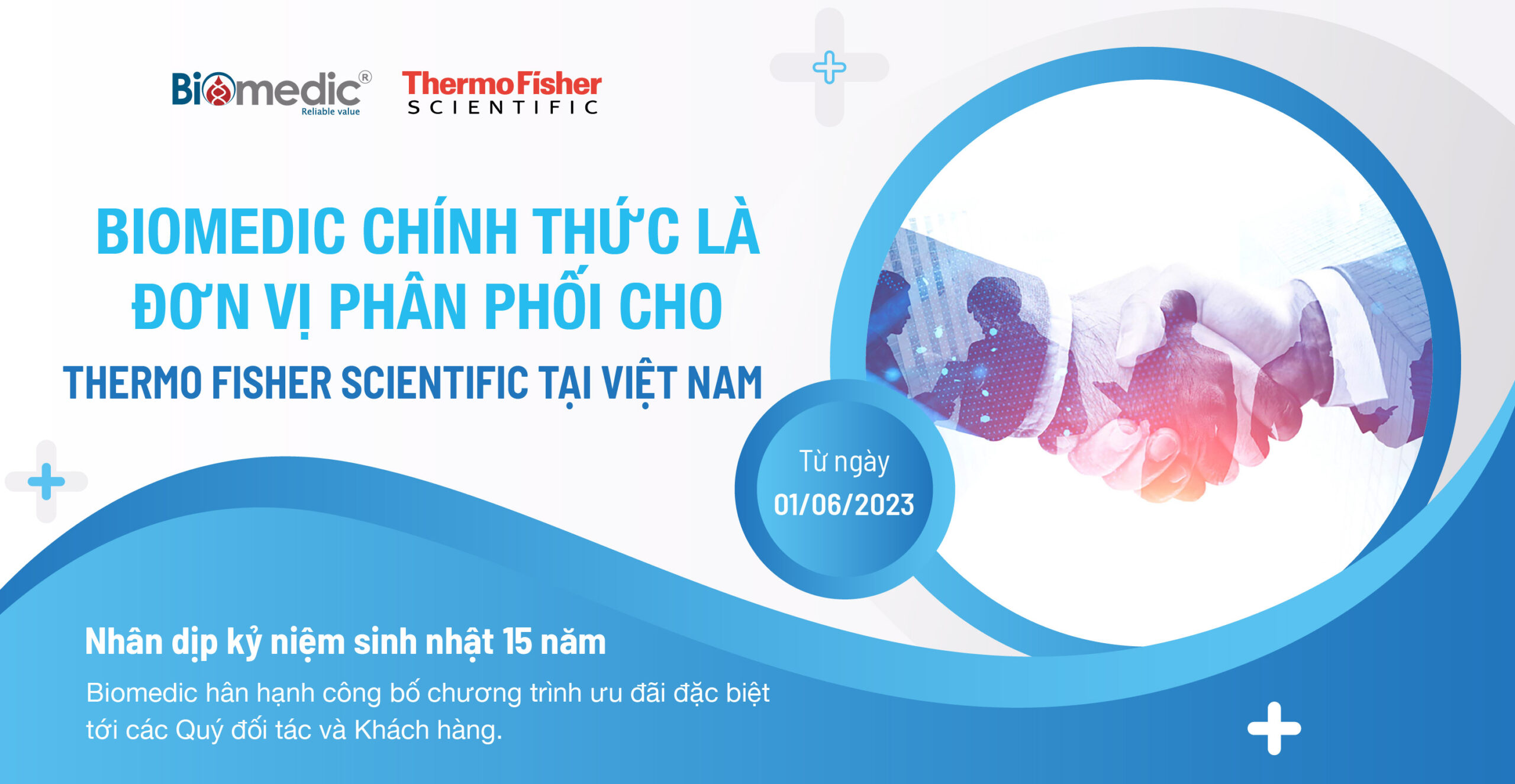Biomedic chính thức là đơn vị phân phối cho Thermo Fisher Scientific tại Việt Nam